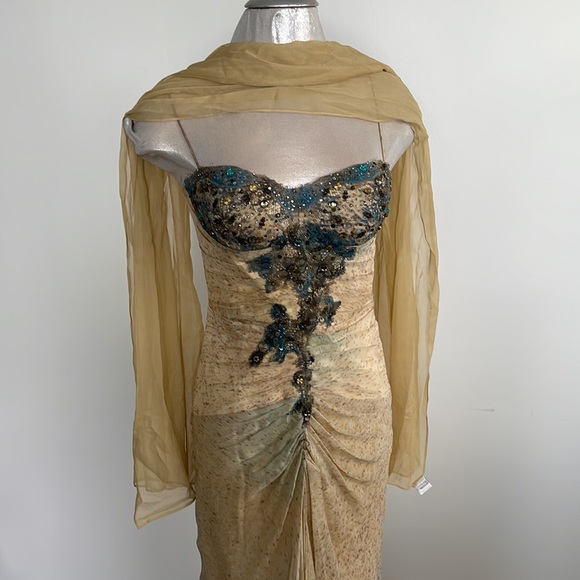 Alberto Makali gown 100% Slik size 4 fits XS/S 2-4 - Picture 3 of 14